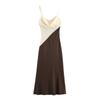 Jnleaog Autumn New Women clothes Western Style French style Design Patchwork Midi Dress 5029185