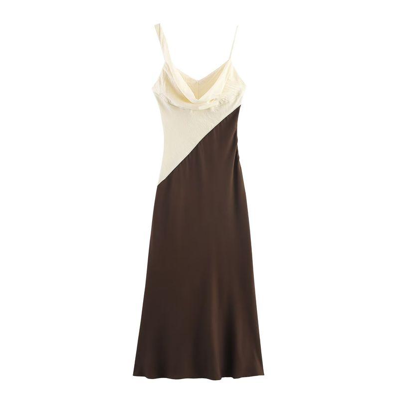 Jnleaog Autumn New Women clothes Western Style French style Design Patchwork Midi Dress 5029185