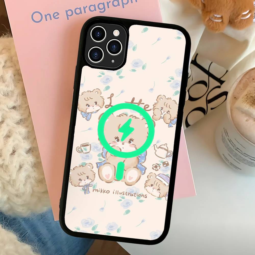 

Popular Artist M-Mikko Magnetic Wireless Phone Case For IPhone 17 16 15 14 Plus 13 12 11 Pro Max iPhone 14 pro