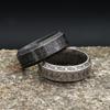 Bague Rune Viking Odin Norse Vintage Punk Simple Acier Inoxydable Bagues Lettres Viking Pour Hommes Femmes Amulette Bijou Cadeau