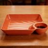 4pcs Multi-functional Sauce Divider Tray Small Serving Tray Snackle Container Snack Tray With Dip Charcuterie Tray Dessert Plate