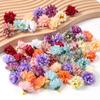 10/30Pcs Artificial Flowers Heads 3cm Fake Flower for Home Decor Wedding Decoration DIY Wreath Scrapbook Craft Gifts Accessories