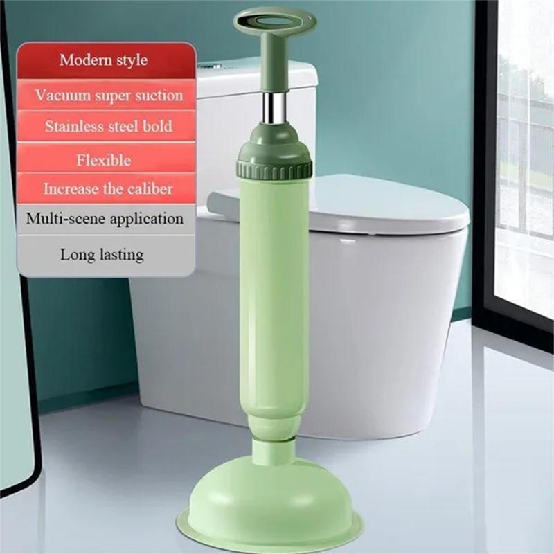 Toilet Plunger High Pressure Pump Anti Clogging Toilet Cleaner for Bathroom Kitchen Sink Drain Shower Tub Cleaning Pipe Plunger