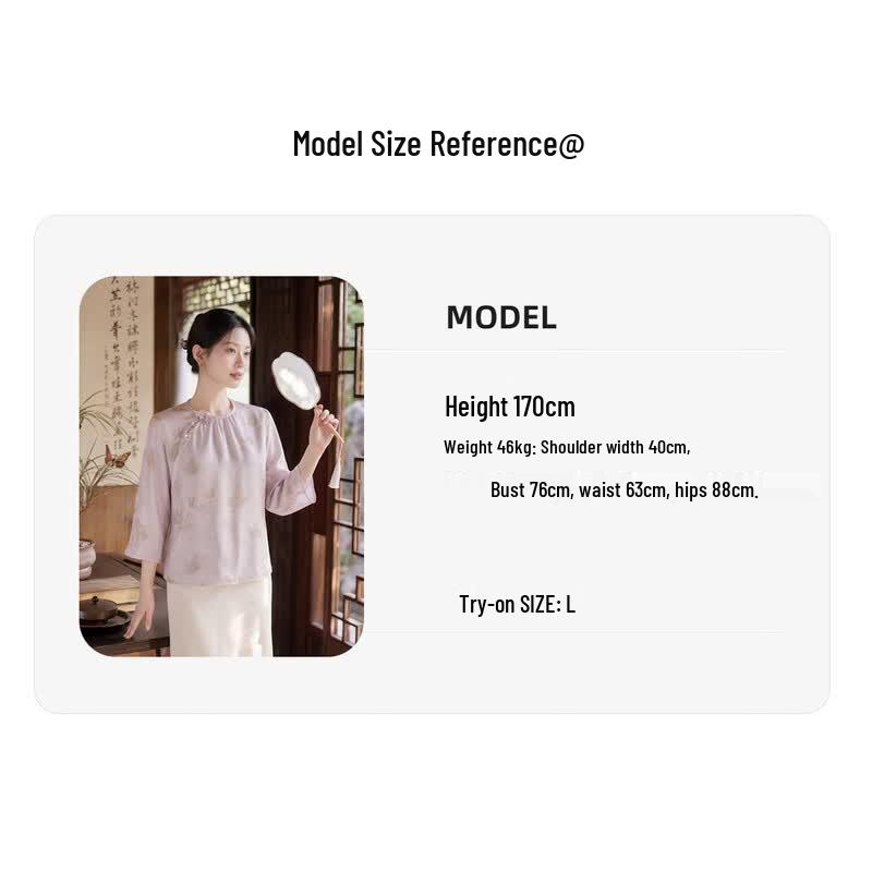 Women's Mulberry Silk Chinese Style T-Shirt