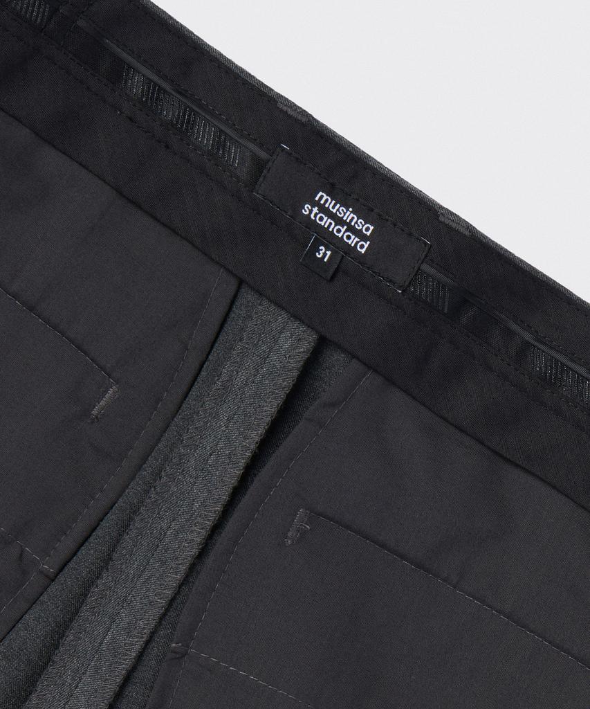 MUSINSA STANDARD Flare Hidden Banding Slacks [Medium Gray]