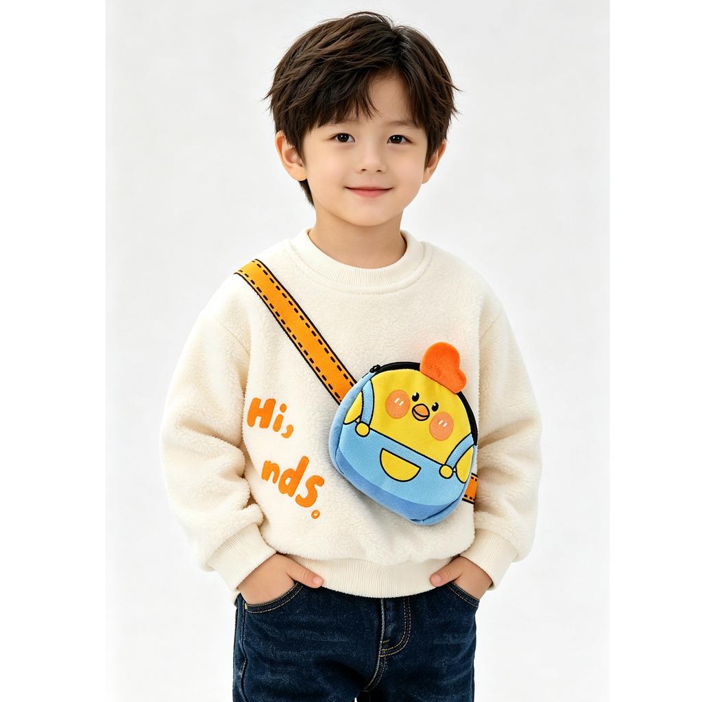 Kids Boys Girls Long Sleeve T-Shirt Casual Comfortable Layering Top with 3D Print for Everyday Wear