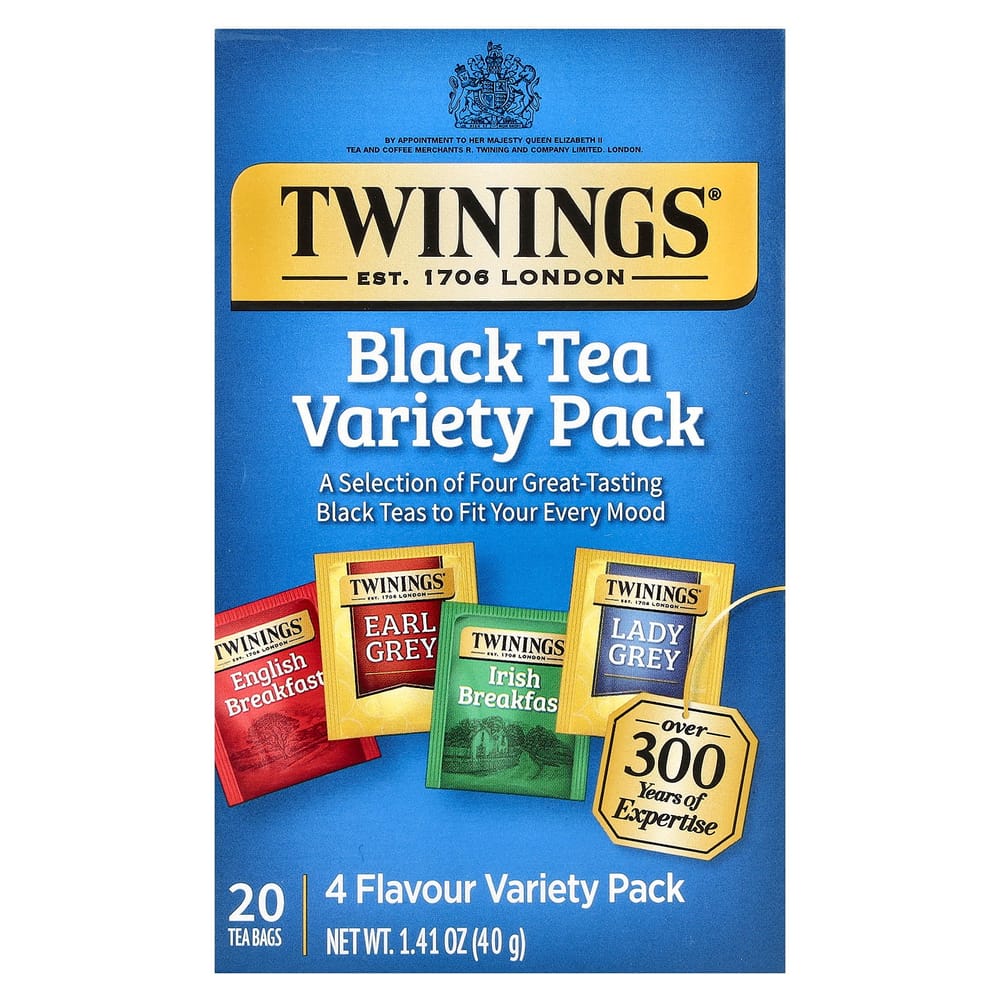 Twinings Black Tea Variety Pack, 20 Tea Bags, 40g (1.41oz)