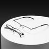 Monture de lunettes pour homme Business Rectangle Métal Demi-monture Grande Monture Lunettes de vue sur ordonnance Pour Myopie Lecture Bifoocales Progressives