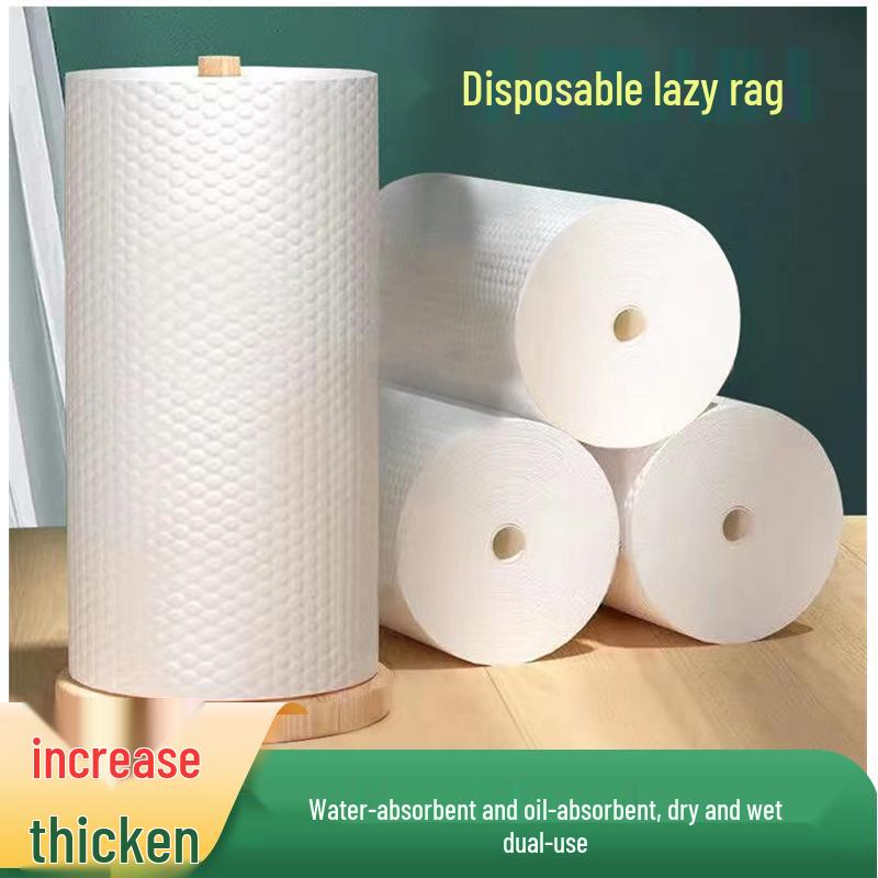 Lazy Rag Dual-Use Extra Large & Thick Kitchen Disposable Paper Towels for Household Cleaning