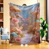 1pc of Dreamland Flannel Blanket, High-definition Digital Print, All-season Use, Cooling Blanket, Skin-friendly Soft 100% Polyester, the Perfect Gift 