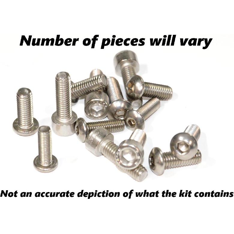 Complete Motorcycle Fairing Bolt Kit For Kawasaki Ninja ZX-6R 2000-2001 / ZZR600 2005-2008 Body Screws, Fasteners, and Hardware