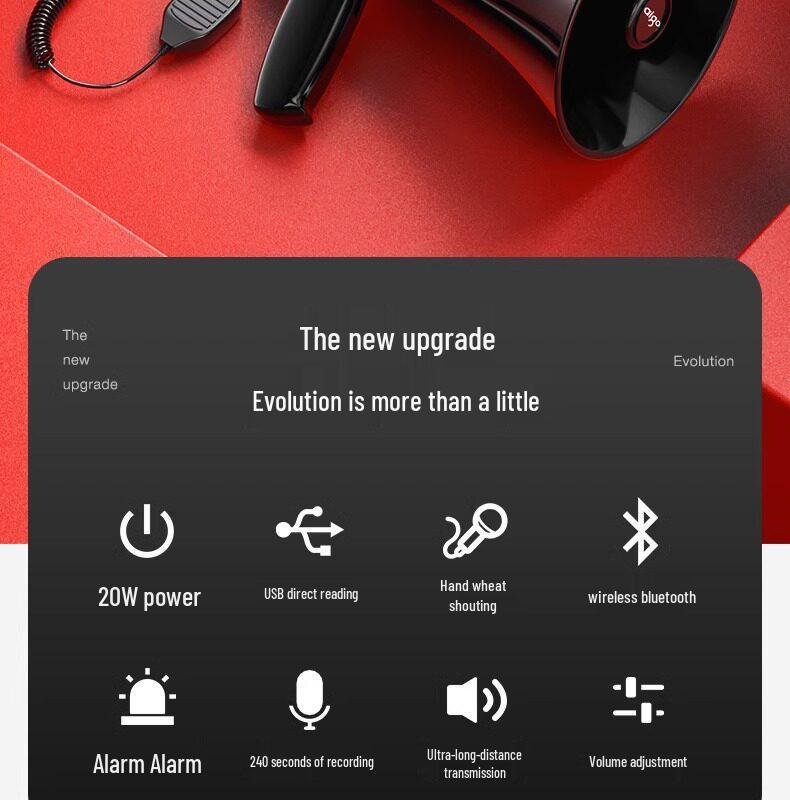 Patriot Outdoor High Power Rechargeable Handheld Megaphone Speaker Amplifier