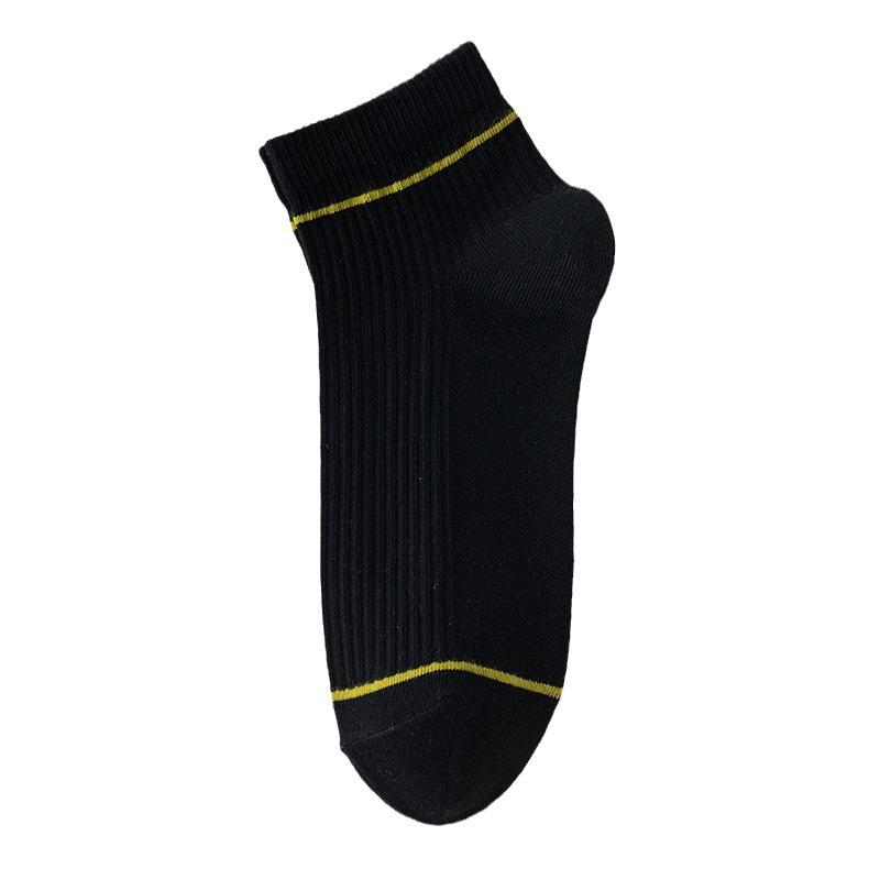 Men's Summer Thin Mid-calf Cotton Socks Spring and Summer Sweat-absorbing and Breathable Sports Trendy Short Calf Socks