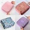 Chic Floral Nylon Zipper Women Makeup Bag And Stylish Cosmetic Case Organizer