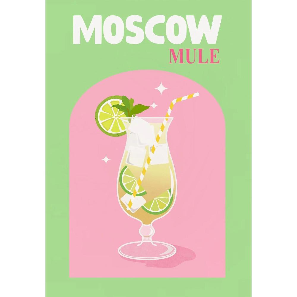 Simplicity Colorful Cocktail Posters Trendy Drinks Prints Whiskey Bar Cart Prints Canvas Painting Wall Pictures Home Bar Decor