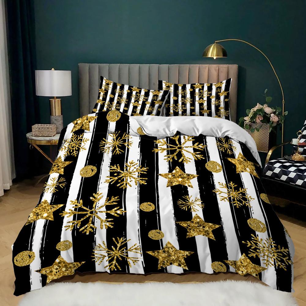 Christmas Set 3 Holiday Set Quilt Cover Gift Tree Three-Piece Set