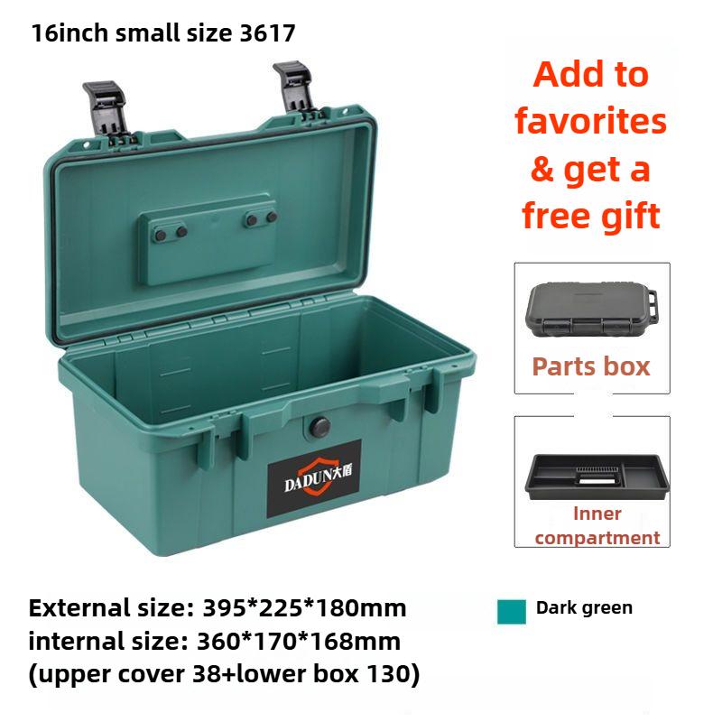

Hardware Toolbox Thickened Waterproof Tool Case Portable Household Repair Electric Drill Hammer Tools Organizer Car Storage Box