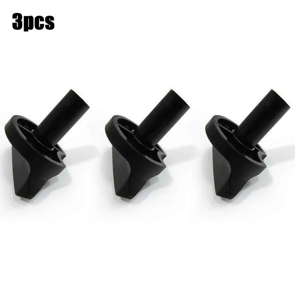 A complete set of three replacement carburetor choke knobs designed specifically for leaf blowers model 42411829500