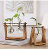 Hydrokultur Pflanzenvasen Glasvase Vintage Bonsai Blumentopf Terrarium Tischplatte Tablett Holzrahmen Wohnkultur