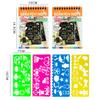 Regenbogen-Rubbelpapier Kinder-Kunstkarten Schwarz DIY Regenbogen-Kunstpapierkarte Neon-Rubbelpapier Weihnachten Neujahrsgeschenk für Kinder