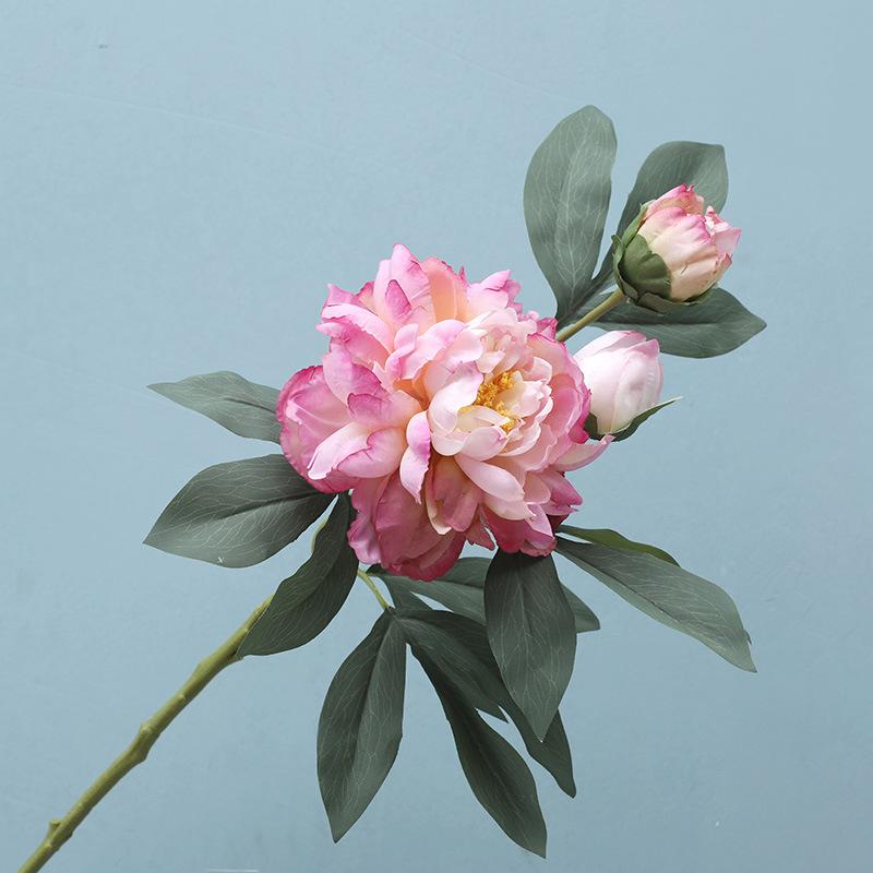 Simulation Flower Chinese Peony Home Furnishing Living Room Decoration Floor Ornament Photography Props Fake Flower