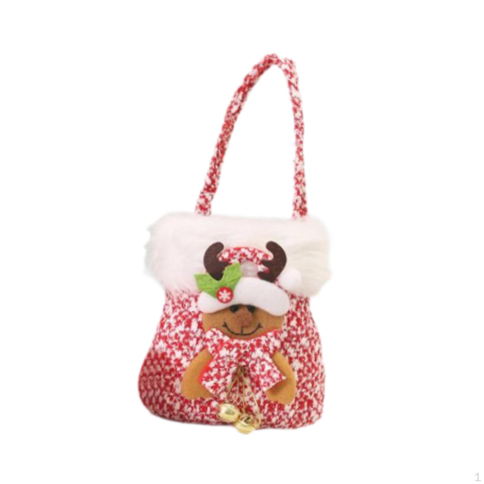 

Рождественская кукла Подарочная сумка Угощение Милый чулок Декоративный Портативный Декор Многоразовая Сумка