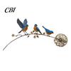 Flower Bed Garden Ornament Animal Stake, Rustic Yard Art Decorations with Dandelion Accent, Metal Peaceful Memorial Decor Sculpture for Lawn Patio And