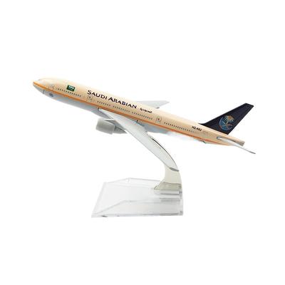 1/400 Maßstab Displaymodell Flugzeugmodell B777 Saudi Arabian Airways mit Flugzeugständer 16CM Legierung Metall Flugzeug Spielzeug Flugzeugbausatz