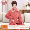 Langsha Women's Winter Thick Flannel Warm Pajama Set
