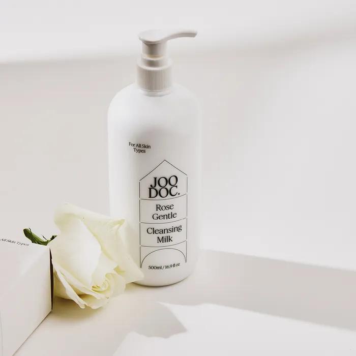 [Mildly Acidic, Hypoallergenic Cleansing Milk] Rose Gentle Cleansing Milk 500ml Large Size