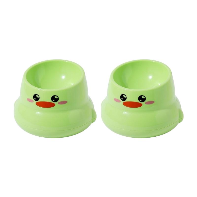 

2pack Raised Feeding Station Senior Cats Care Dish Stable Base Cats Dish for Senior Cats зелений