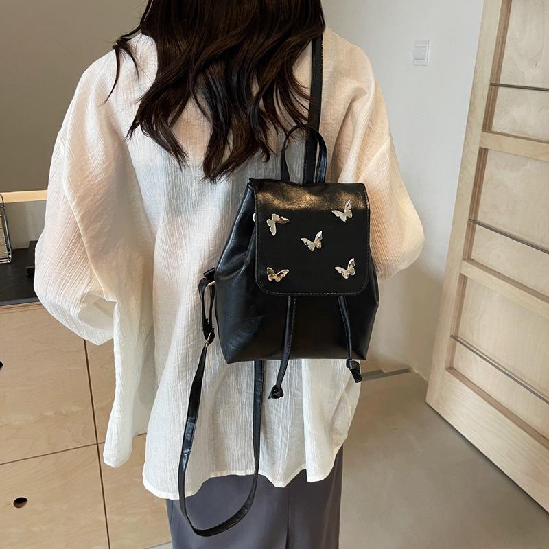 Korean Version of Niche Beautiful Butterfly Backpack Large Capacity Fashion Shoulder Bag Summer Women's Personalized Commuter Bag No