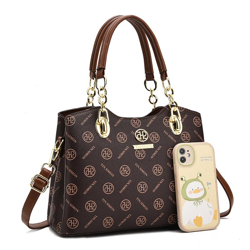 Women's bag 2025 new trendy fashion large capacity simple portable shoulder messenger bag