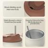 280mL Portable Insulated Coffee Mug Mini Stainless Steel Dual Spout Hot Cold Thermal Cup for Daily Use
