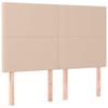 Tête de lit - MAISON EXCLUSIVE - Cappuccino 144 x 5 x 118/128 cm - Similicuir - LED intégrée - Hauteur réglable