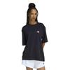Adidas Short-Sleeve T-Shirt FLOWER Oversized Graphic Women's QD624 Black (KA5093) M