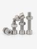 304 Stainless Steel Flat Head Hex Socket Screw Nut Combo, No Knurling, in Sizes M2-M8