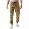 Four Seasons New Sports Pants Men's Running Fitness Pants Outdoor Multi-Pocket Overalls Casual Pants Spot