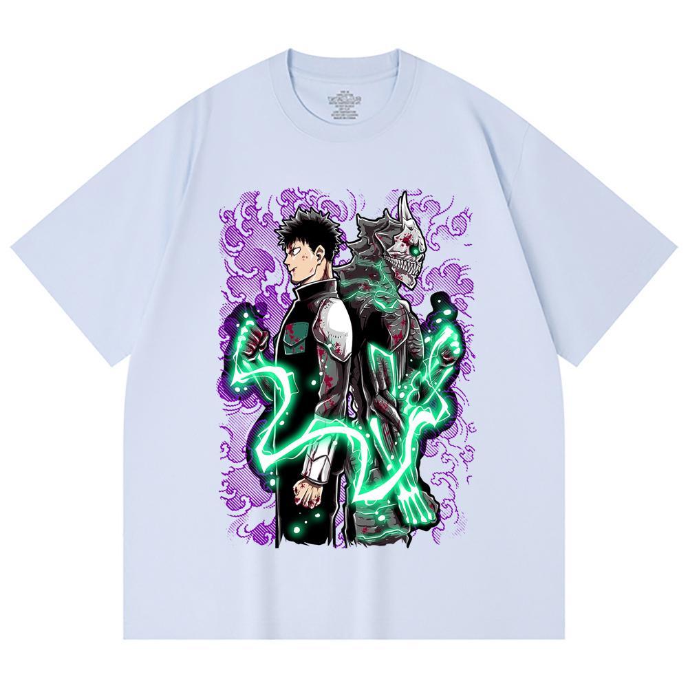 230 Gsm 100% Cotton Kaiju No 8 V9 Kafka Print Unisex Heavy Cotton T Shirt