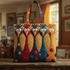 Chick Print Tote Bag 600D Oxford Cloth Shoulder Daily Use