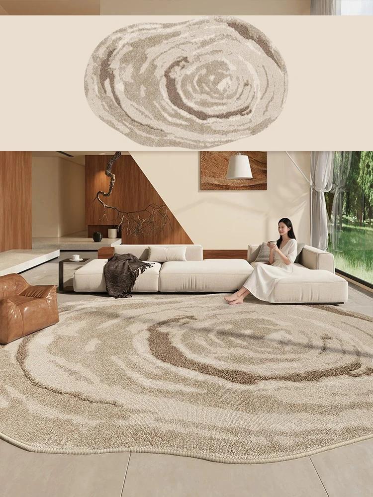 Living Room Carpet Irregular Shape Light Luxury Rug Bedroom Mat Soft Washable Rugs Anti-slip Mats Home Decoration Alfombra Salón