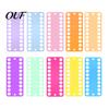 DIY Embroidery Supplies 10Pcs Plastic Thread Winding Board, 10 Colors Floss Organizer, Cross Beginners Accessories Stitch Holder Bobbin for
