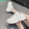 Stepping on shit leather sneakers women's 2025 autumn new versatile non-slip Forrest Gump women's shoes soft-soled lightweight running shoes