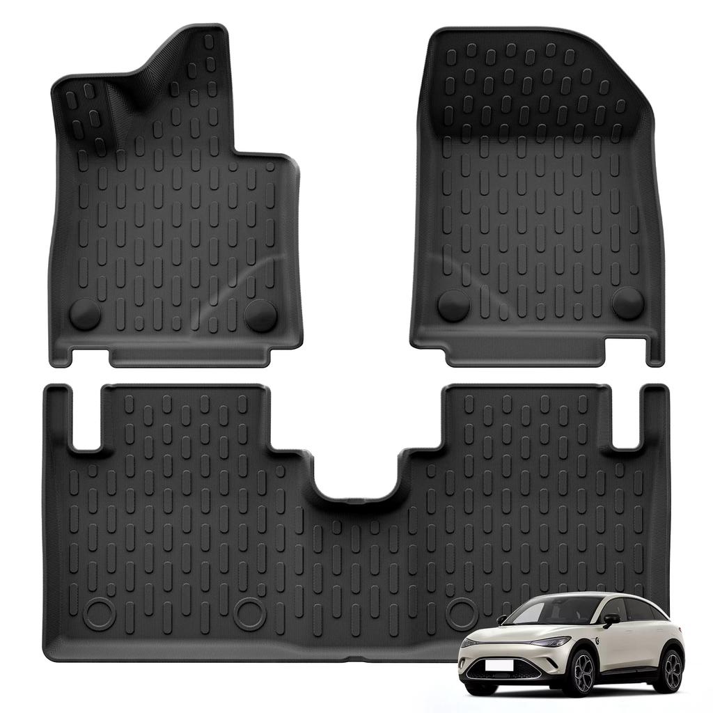 LUCKEASY Left Hand Drive for Smart #3 Smart 3 2023- 2026 TPE Car All-Weather Floor Mat Trunk Pad Backrest Liner Accessories