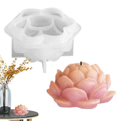 Silikon-Kerzenform Aromatherapie-Kerzenformen Wiederverwendbare Silikon-Gießformen Epoxid-Gießformen Basteln Blumen-Seifenformen