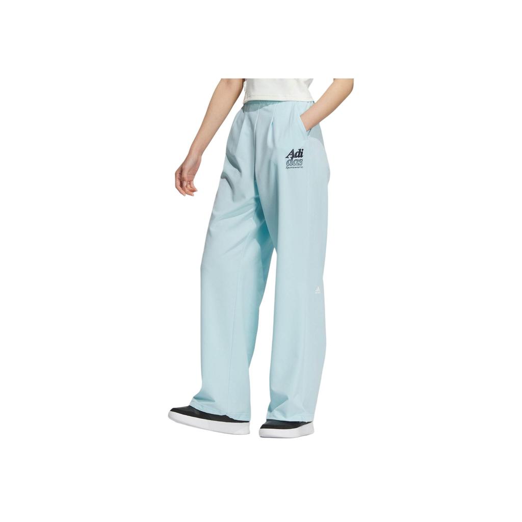 New Adidas SMALL LOGO TRACKSUIT BOTTOMS Casual Pants Women's Blessing Blue JI6876