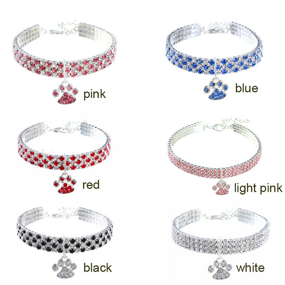 Jewelry for Small Dog Necklace Cats Footprints Pet Pendant Dog Collars Pet Supplies Cat Collar