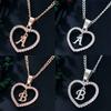 Heart Letters 26 Love Crystal Women Silver Plated Chain Jewelry Necklace