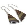 Natural Picasso Jasper Gemstone Handmade 925 Sterling Silver Earring 1.85" AE-11410
