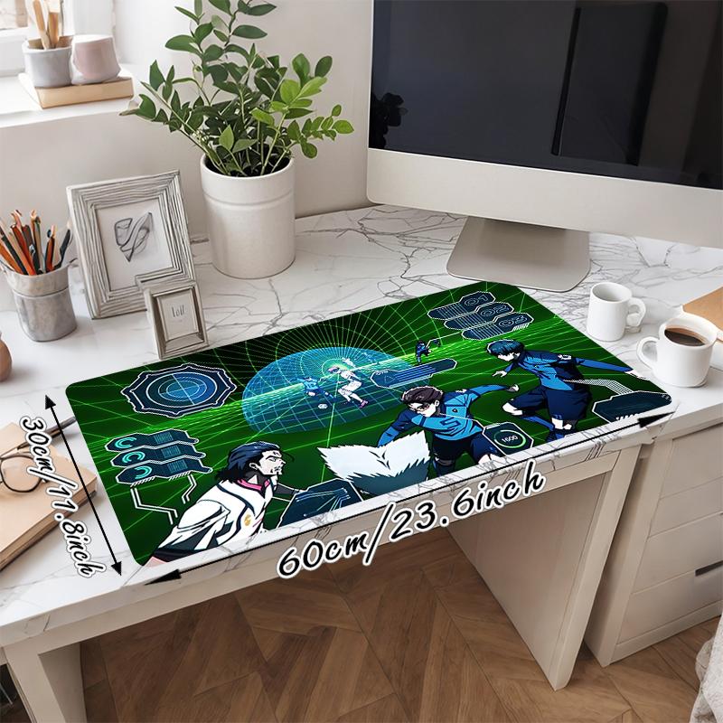 1Pc Scifi Anime Cyberspace Action Gaming Mouse Pad Keyboard Desk Mat Non-slip Rubber Lock Edge Waterproof Computer Mousepad for Office Home Decor Q193